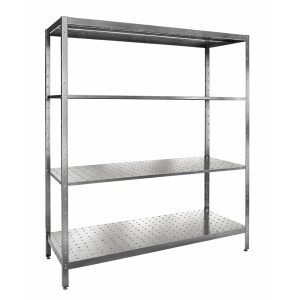 4-х ярусный перфорированный стеллаж deph.400***специальный***DSF-412/FS