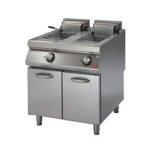 Двухсекционная электрическая фритюрница 10+10TL на шкаф с дверью Мод.PK7080FRE10X