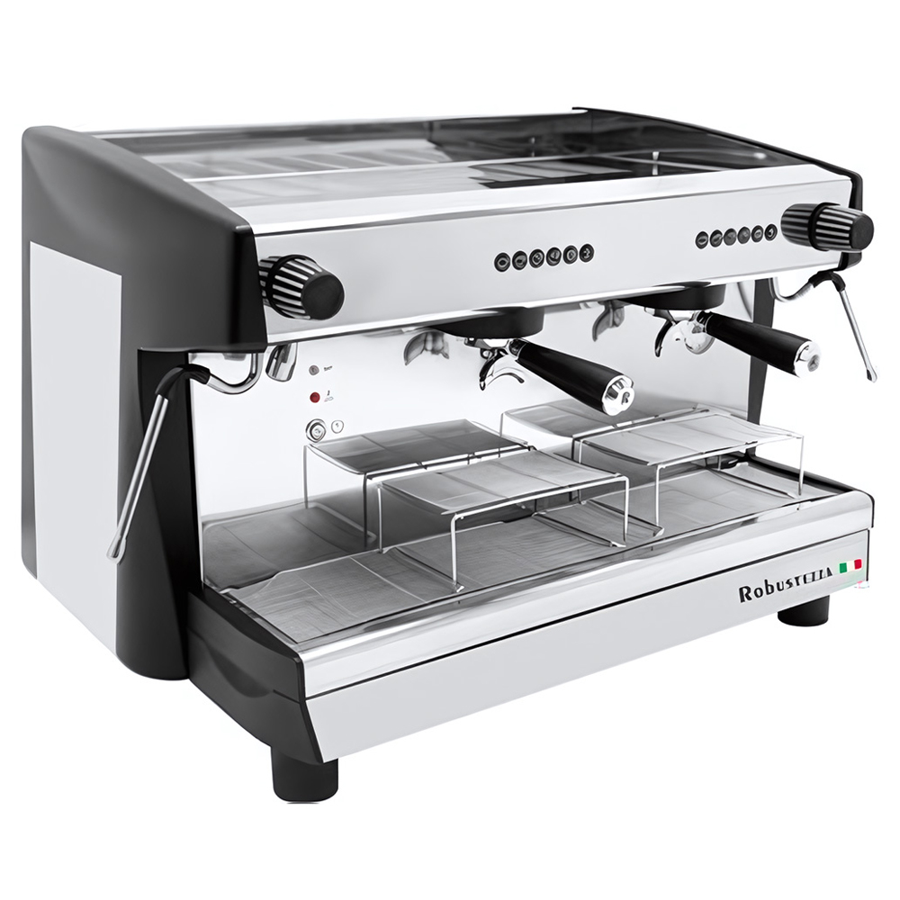 КОФЕМАШИНА-АВТОМАТ-ROBUSTEZZA-DE2E-ЧЕРНАЯВЫСОКАЯ-ГРУППА-185ММ-МУЛЬТИФАЗНАЯ