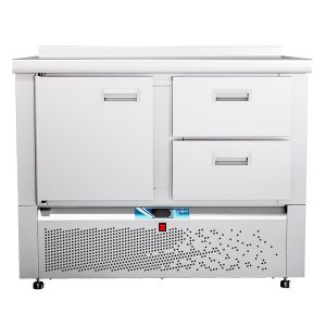 Стол холод. среднетемпер. с ниж.располож. агрегата СХС-70Н-01 стол. 202 с борт. (дверь-ящик 1/2)