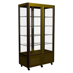 Шкаф холодильный D4 VM 800-1 (R800C Carboma Люкс 0109-0102 (корич.-зол.))