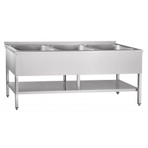 Ванна моечная 3-х секц.ВМП-7-3-6РН (600х500х300) нерж.разб.