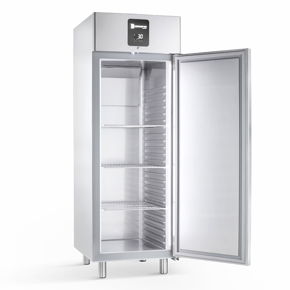 Вертикальный шкаф чиллера EX 700 TN, Конструкция из нерж стали inox 304. 1 спл дверь, темп -2+8С разм 700*810*2090мм