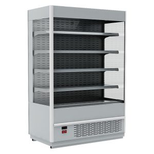 Витрина холодильная FС20-07 VM 1.3-2 (Carboma Cube 1930/710 ВХСп-1,3) (9006-9005 цвет серо-черный)