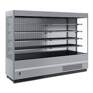 Витрина холодильная FС20-07 VM 1.9-2 (Carboma Cube 1930/710 ВХСп-1,9) (9006-9005 цвет серо-черный)