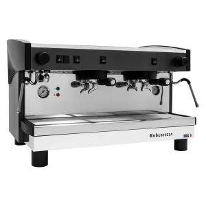 КОФЕМАШИНА ПОЛУАВТОМАТ ROBUSTEZZA ST2M/ ЧЕРНАЯ+ВЫСОКАЯ ГРУППА 185 ММ МУЛЬТИФАЗНАЯ