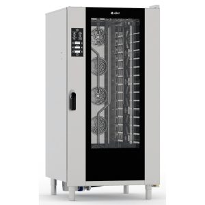 Конвекционная печь КЭП-16П (600х400, нерж, прогр., мойка, стац. направляющие)