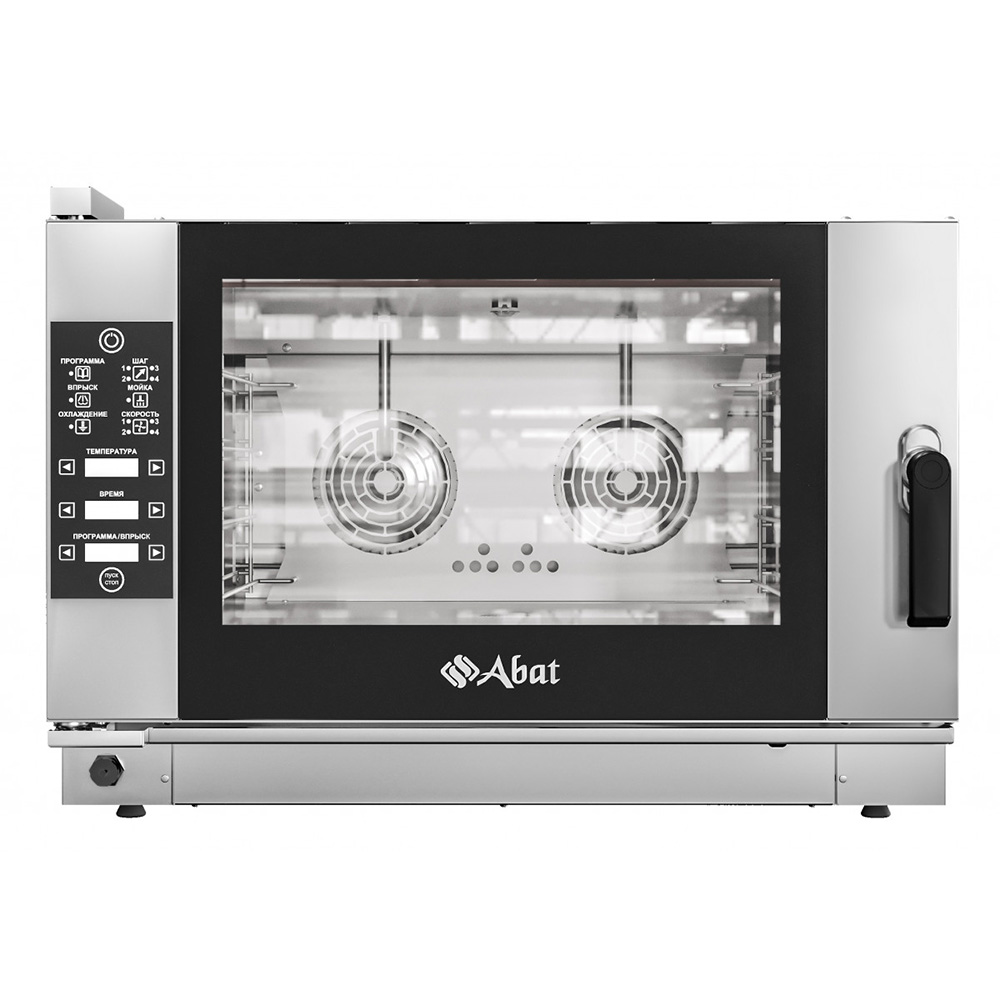 Конвекционная печь КЭП-4ПМ-01 (600х400, нерж., програм., дверь вбок, мойка)