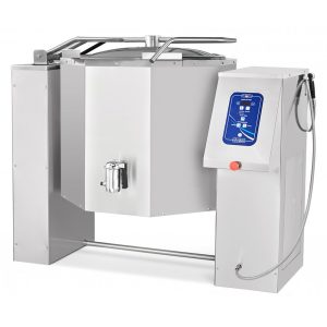 Котел пищеварочный КПЭМ-160-О опрокидывающийся с цельнотянутым сосудом, сливным краном