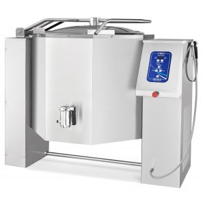 Котел пищеварочный КПЭМ-250-О опрокидывающийся с цельнотянутым сосудом, сливным краном