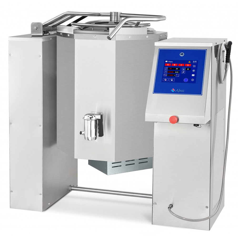 Котел пищеварочный КПЭМ- 60-ОМП со сливным краном с TFT экраном