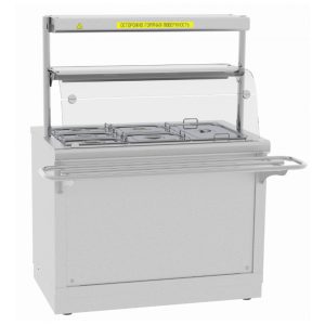 Мармит электрический кухонный ЭМК-70Х с подогреваемой полкой нерж. (1120мм)