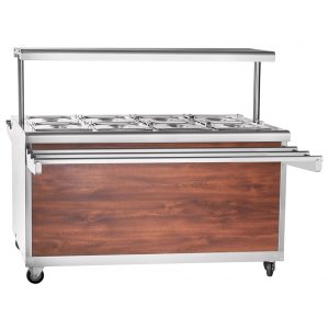 Мармит электрический кухонный передвижной ЭМК-70ПМ-01 нерж. (1500мм)