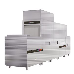 Машина посудомоечная туннельная электрическая МПТ-2000Кл (левая) ленточный конвейер