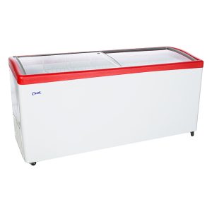 Морозильный ларь МЛГ-700 красный с вентилятором