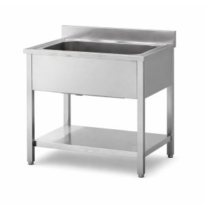 Односекционная мойка с полкой DLR1-607B