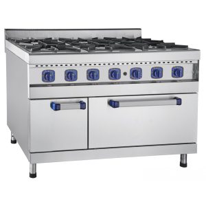 Плита газовая кухонная 6-ти горелочная ПГК-69ЖШ с газовой духовкой