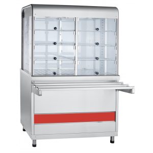 Прилавок-витрина тепловой ПВТ-70КМ вся нерж.