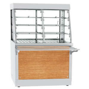 Прилавок-витрина тепловой ПВТ-70Х нерж. (1120мм)