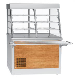 Прилавок-витрина холодильный ПВВ(Н)-70Х-С-02-НШ нерж. (1120мм)
