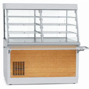 Прилавок-витрина холодильный ПВВ(Н)-70Х-С-03-НШ нерж. (1500мм)