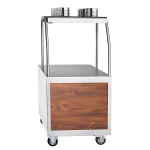 Прилавок для столовых приборов и подносов ПСП-70ПМ передвижной нерж.