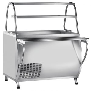 Прилавок холодильный ПВВ(Н)-70М-НШ нерж. (1120мм)