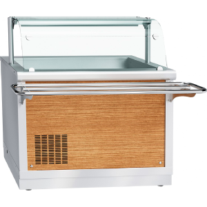 Прилавок холодильный ПВВ(Н)-70Х-НШ нерж. (1120мм)