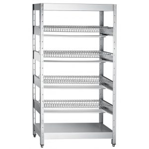 Стеллаж для сушки тарелок ССТ-4-2 с лотком для сбора воды (модель 2019)