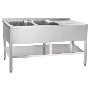 Стол для мойки овощей СМО-7-7РН (1770х700х860) нержав.