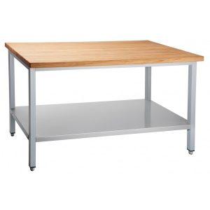 Стол кондитерский СКР-7-2 (1400х700х860) столешница-бук,каркас крашенный