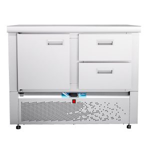 Стол холод. низкотемпер. с нижним расп. агрегата СХН-70Н-01 столешница 202 без борта(дверь-ящик 1/2)