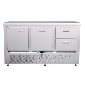 Стол холод. среднетемпер. с ниж.располож.агрегата СХС-70Н-02 стол.202 без борт.(дверь-ящик1/2-ящик1)