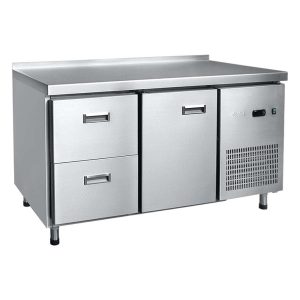 Стол холодильный низкотемпературный СХН-70-01 неохлаждаемая столешница с бортом(дверь, ящики1/2)